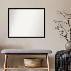 30" X 24" Non-Beveled Jet Black Wall Mirror - Amanti Art 13 30" X 24" Non-Beveled Jet Black Wall Mirror - Amanti Art -Amanti Art GUEST b7ac9123 bec6 4714 9ba4 52b09eeb2bb5