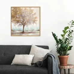 22" X 22" Infinite Peace By Eva Watts Framed Canvas Wall Art Light Brown - Amanti Art -Amanti Art GUEST b7b965db dbc7 4137 9441 57eff899dea4