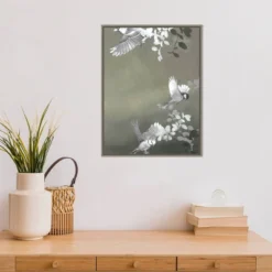 18" X 24" Bird 4 By Design Fabrikken Framed Canvas Wall Art - Amanti Art -Amanti Art GUEST b97e8d70 7690 40d3 829b 3e3693d532b3