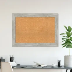 Amanti Art Dove Greywash Framed Corkboard, Natural Cork -Amanti Art GUEST b99a0577 76ba 4924 9c37 975f836ccb1e