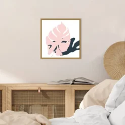 16" X 16" Protector By Niya Christine Framed Canvas Wall Art Pink - Amanti Art -Amanti Art GUEST b9f704b6 8fba 4145 96b0 7febb8cddee9