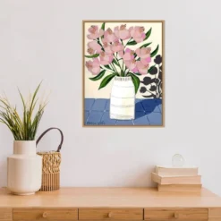18" X 24" Spring Florals 5 By Marisa Anon Framed Canvas Wall Art - Amanti Art -Amanti Art GUEST ba17a138 a0c6 4806 9c39 8e540ac51369