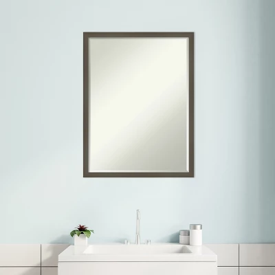 Amanti Art Svelte Petite Bevel Wood Bathroom Wall Mirror 7 Amanti Art Svelte Petite Bevel Wood Bathroom Wall Mirror - Image 5