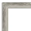 Amanti Art Waveline Silver Narrow Petite Bevel Bathroom Wall Mirror 28.5 X 22.5 In. -Amanti Art GUEST bec68b1f 6c97 445a 81db 06bb370223ab