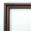 Amanti Art Dark Bronze Scoop Petite Bevel Wood Bathroom Wall Mirror 25.5 X 19.5 In.