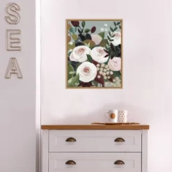 16" X 20" Bohemian Blooms I By Grace Popp Framed Canvas Wall Art - Amanti Art -Amanti Art GUEST c0190264 56af 46c3 8ad9 a95ead19c955