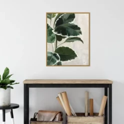 22" X 28" Tropical Study I By Julia Purinton Framed Canvas Wall Art Gold - Amanti Art -Amanti Art GUEST c08c1a52 fbc2 4fff 943b a6d230c84a2b