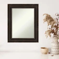 24" X 30" Non-Beveled Stately Bronze Wall Mirror - Amanti Art 12 24" X 30" Non-Beveled Stately Bronze Wall Mirror - Amanti Art -Amanti Art GUEST c099e068 a739 4d60 8e6e a48b862a320e