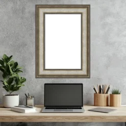 Amanti Art Mezzanine Antique Silver Framed Dry Erase Magnetic Board -Amanti Art GUEST c0aa0f4f 9fd5 4ca8 9f98 65a39017c506
