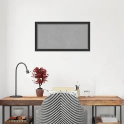 26"x14" Stylish Framed Magnetic Board Black - Amanti Art: Wall Mount, Metal, Office Decor -Amanti Art GUEST c1389e89 d8c6 4763 92bd c9d6eec97e50