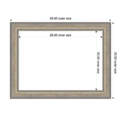 Amanti Art Fleur Champagne Silver Framed Dry Erase Magnetic Board -Amanti Art GUEST c24c94cc cd7b 43a9 bfe5 0dd54ce8398e