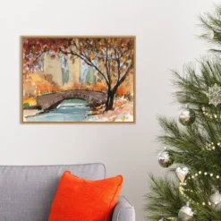 24" X 18" Autumn In New York Study I By Samuel Dixon Framed Canvas Wall Art - Amanti Art -Amanti Art GUEST c2b742ac b172 4173 8ce4 56f240080b97