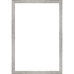 Amanti Art Shiplap White Narrow Framed Dry Erase Magnetic Board -Amanti Art GUEST c35e0981 464b 4847 a694 e6c58a885dff