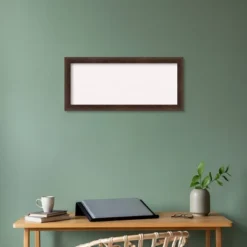 33"x15" Narrow Wood Frame White Cork Board Warm Walnut - Amanti Art -Amanti Art GUEST c3ce8efd 8bb5 4323 a124 d2baa9036e8e