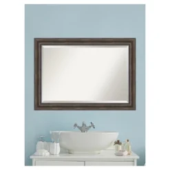41" X 29" Rustic Pine Wood Framed Wall Mirror - Amanti Art 12 41" X 29" Rustic Pine Wood Framed Wall Mirror - Amanti Art -Amanti Art GUEST c3f02d4d e4e6 4927 a52d 80690e575efd