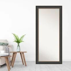 Thomas Bronze Framed Full Length Floor Leaner Mirror Black - Amanti Art -Amanti Art GUEST c4a7aa1e 3bba 4d17 8885 2fce5447bf95