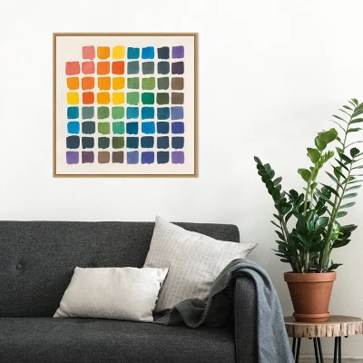 22" X 22" Color Chart By Wild Apple Portfolio Framed Canvas Wall Art Light Brown - Amanti Art 8 22" X 22" Color Chart By Wild Apple Portfolio Framed Canvas Wall Art Light Brown - Amanti Art - Image 6