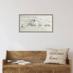 26" X 14" Family Inspiration I By Alicia Ludwig Framed Canvas Wall Art Gray Wash - Amanti Art -Amanti Art GUEST c7f2a4fd 95da 423d 9a95 e912bc1ce070