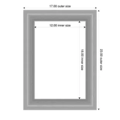 Amanti Art Peak Polished Nickel Narrow Framed Dry Erase Magnetic Board -Amanti Art GUEST c7f394a9 8e66 4428 9ac0 870ab4b0ba22