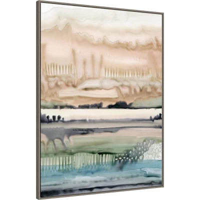 32" X 42" Mesa Horizon Strata II By Grace Popp Framed Canvas Wall Art Print - Amanti Art 3 32" X 42" Mesa Horizon Strata II By Grace Popp Framed Canvas Wall Art Print - Amanti Art