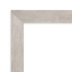 41" X 30" Non-Beveled Marred Wood Bathroom Wall Mirror Silver - Amanti Art -Amanti Art GUEST c86af616 6a56 473a 8fc8 50e87d318dac 1