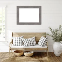 Amanti Art Pinstripe Plank Grey Framed Dry Erase Magnetic Board -Amanti Art GUEST c8d856f0 a3d2 4420 ad6a 92fea3e10205