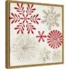 16" X 16" Christmas Snowflakes By PI Studio Framed Canvas Wall Art - Amanti Art -Amanti Art GUEST c8eafefb c1a8 4b78 a889 e4d383b71130
