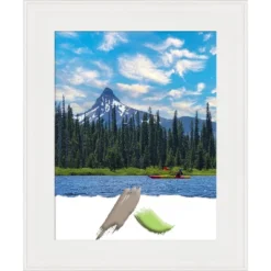 Amanti Art Vanity White Narrow Picture Frame -Amanti Art GUEST c9587311 115e 492a a3af 74ece29078f1