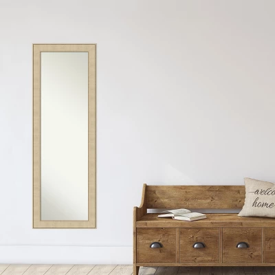 Amanti Art Classic Honey Silver Non-Beveled On The Door Mirror Full Length Mirror, Wall Mirror 52 In. X 18 In 9 Amanti Art Classic Honey Silver Non-Beveled On The Door Mirror Full Length Mirror, Wall Mirror 52 In. X 18 In - Image 7