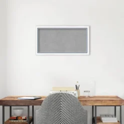 26"x14" Morgan Framed Magnetic Board White/Blue - Amanti Art -Amanti Art GUEST cae4ef10 7255 4c8a b3db 22ded1d1c7cb