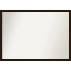 Espresso Brown Non-Beveled Wood Bathroom Wall Mirror -Amanti Art GUEST cae9d9cf 7e1a 4daa 9c13 e7a913bbcd5e