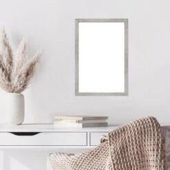 Amanti Art Shiplap White Narrow Framed Dry Erase Magnetic Board -Amanti Art GUEST cb521726 a335 4466 b4c9 25696f3bc40c