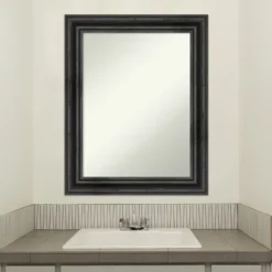 Rustic Pine Non-Beveled Wood Bathroom Wall Mirror Wall Mirror 23 Rustic Pine Non-Beveled Wood Bathroom Wall Mirror Wall Mirror -Amanti Art GUEST cbf94b65 e6de 4657 abdf 385752d15416