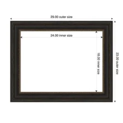 Amanti Art Accent Bronze Framed Dry Erase Magnetic Board 29 X 23 In. -Amanti Art GUEST cc7812ac 331a 47b6 8948 acd86289fd1b