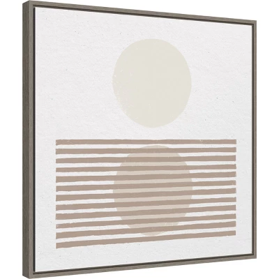 22" X 22" Reflection I Neutral By Moira Hershey Framed Canvas Wall Art Gray Wash - Amanti Art 3 22" X 22" Reflection I Neutral By Moira Hershey Framed Canvas Wall Art Gray Wash - Amanti Art