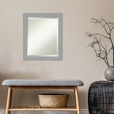 20" X 24" Brushed Nickel Framed Wall Mirror Silver - Amanti Art 6 20" X 24" Brushed Nickel Framed Wall Mirror Silver - Amanti Art - Image 4