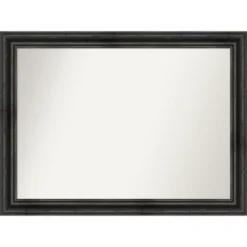Rustic Pine Non-Beveled Wood Bathroom Wall Mirror Wall Mirror 28 Rustic Pine Non-Beveled Wood Bathroom Wall Mirror Wall Mirror -Amanti Art GUEST cda38f7a c2bf 469d b45d fdaba3007ac1