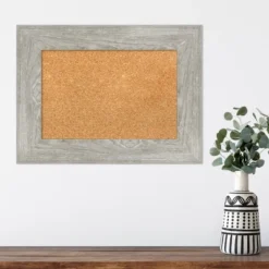 Amanti Art Dove Greywash Framed Corkboard, Natural Cork -Amanti Art GUEST cde4f90e 4995 48d5 83c7 29711802e3ba