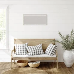 32"x14" Two Tone Wood Frame Gray Cork Board Silver - Amanti Art -Amanti Art GUEST cef89cd4 62f9 4de5 9634 7f51c01c19ce