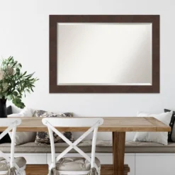 41" X 29" Wildwood Framed Wall Mirror Brown - Amanti Art -Amanti Art GUEST cf221528 8720 4765 918b 4820e12ab98f