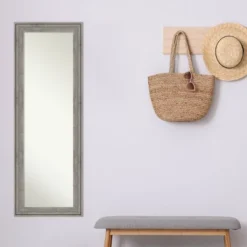 19" X 53" Regis Framed Full Length On The Door Mirror - Amanti Art -Amanti Art GUEST cf26a82b 9785 4418 9aa7 272fbb04a0a1