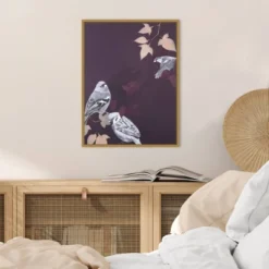 18" X 24" Bird 1 By Design Fabrikken Framed Canvas Wall Art - Amanti Art -Amanti Art GUEST cf2bf3db 13a5 4193 9317 1991da044f1b