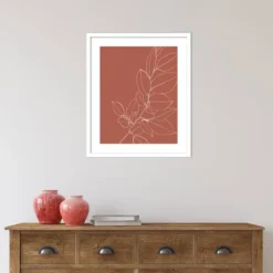 21" X 25" Warm Magnolia Branch II By Karyn Panganiban Wood Framed Wall Art Print - Amanti Art -Amanti Art GUEST cf46ece8 8b14 42bc 929f 0700c104fad7