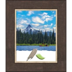Amanti Art Lined Bronze Picture Frame -Amanti Art GUEST cf6f3c81 8fbc 4a89 bb6e 5db693eaa406
