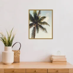 16" X 20" Coconut Palm By Olivia Joy Framed Canvas Wall Art - Amanti Art -Amanti Art GUEST cf904d93 6224 4dce a6b3 c227347ddf64