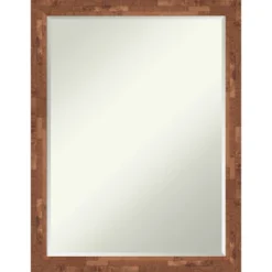 Amanti Art Fresco Petite Bevel Wood Bathroom Wall Mirror -Amanti Art GUEST d0444a2c ccb7 4b8d b4e2 c874516153c3
