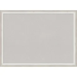 30"x22" Two Tone Wood Frame Cork Board Silver - Amanti Art -Amanti Art GUEST d0b45ad1 a7c7 4bc7 8877 3377f5245ed0