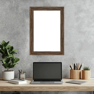 Amanti Art Regis Barnwood Mocha Narrow Framed Dry Erase Magnetic Board 8 Amanti Art Regis Barnwood Mocha Narrow Framed Dry Erase Magnetic Board - Image 6