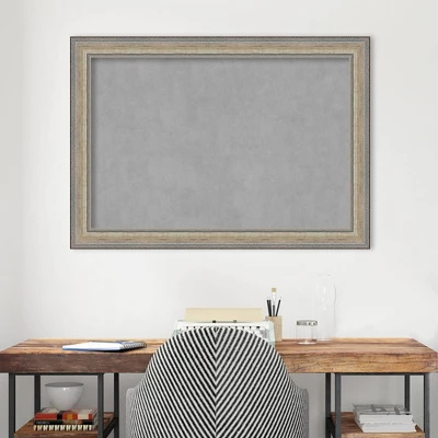 41"x29" Framed Magnetic Board Fleur Champagne Silver - Amanti Art: Real Wood, Wall-Mounted, Metal Presentation Board 9 41"x29" Framed Magnetic Board Fleur Champagne Silver - Amanti Art: Real Wood, Wall-Mounted, Metal Presentation Board - Image 7