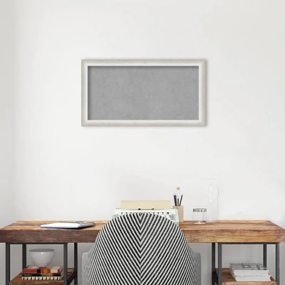 26"x14" Two Tone Framed Magnetic Board Silver - Amanti Art: Real Wood, Steel, Wall Mount, Home & Office 6 26"x14" Two Tone Framed Magnetic Board Silver - Amanti Art: Real Wood, Steel, Wall Mount, Home & Office - Image 4